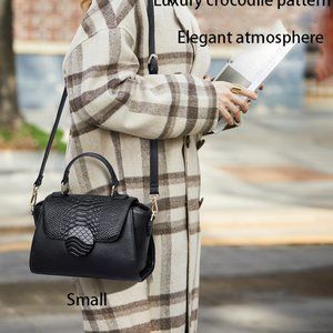 trendy top layer cowhide large capacity